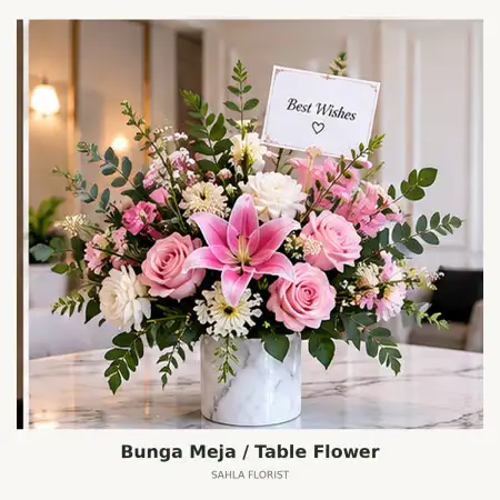 Bunga Meja Kelapa Gading